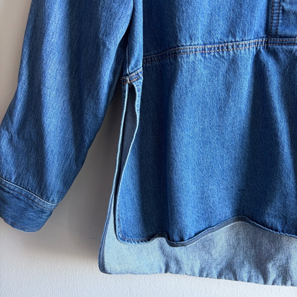 Denim Pullover Top Blue - Picture 3 of 7